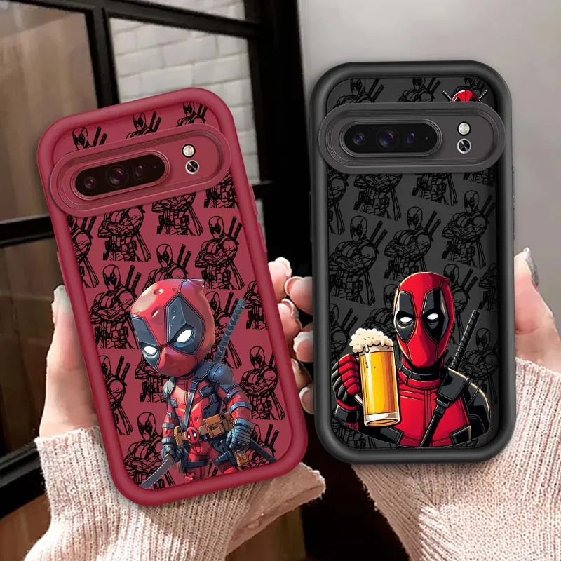 

Marvel Wolverine Deadpool Cool Phone Case For Google Pixel 9 8A 8 7 7A Pro XL 5G Eye Ladder Soft TPU Shockproof Cover