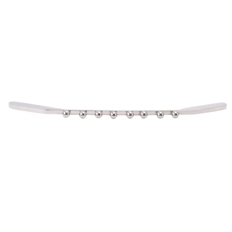 2025 Trend New Stainless Steel 8 Bead Meridian Massage Stick Gua Sha Tool Trigger Points Massager For Lymphatic Drainage Muscle