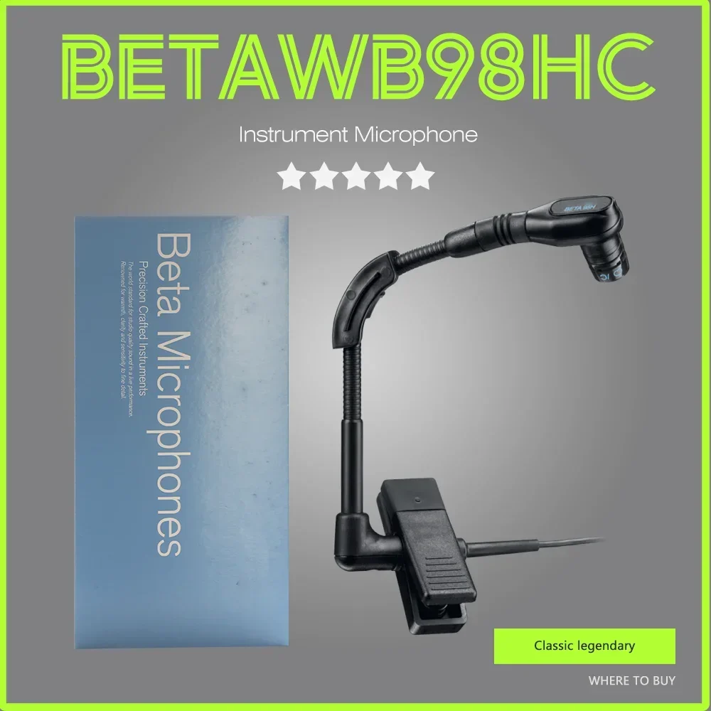 

BETAWB98HC Clip Saxophone Trumpet Flute Wireless Microphone System Instrument Gooseneck Cordless Mic