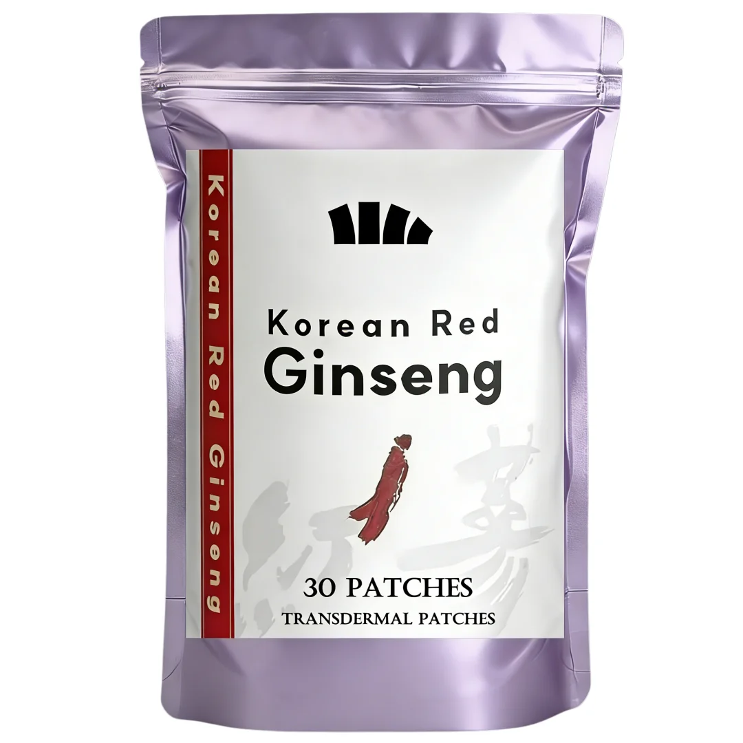 30 Patches Korean Red Panax Ginseng 5000mcg Transdermal Patches Extra Strength Root Extract Patches