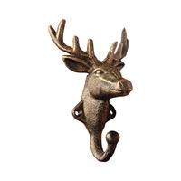 Wall Hook Rustic Exquisite Workmanship Vintage Style Keys Holder Deer Head Animal Hanging Coat Hook for Room ключница на стену