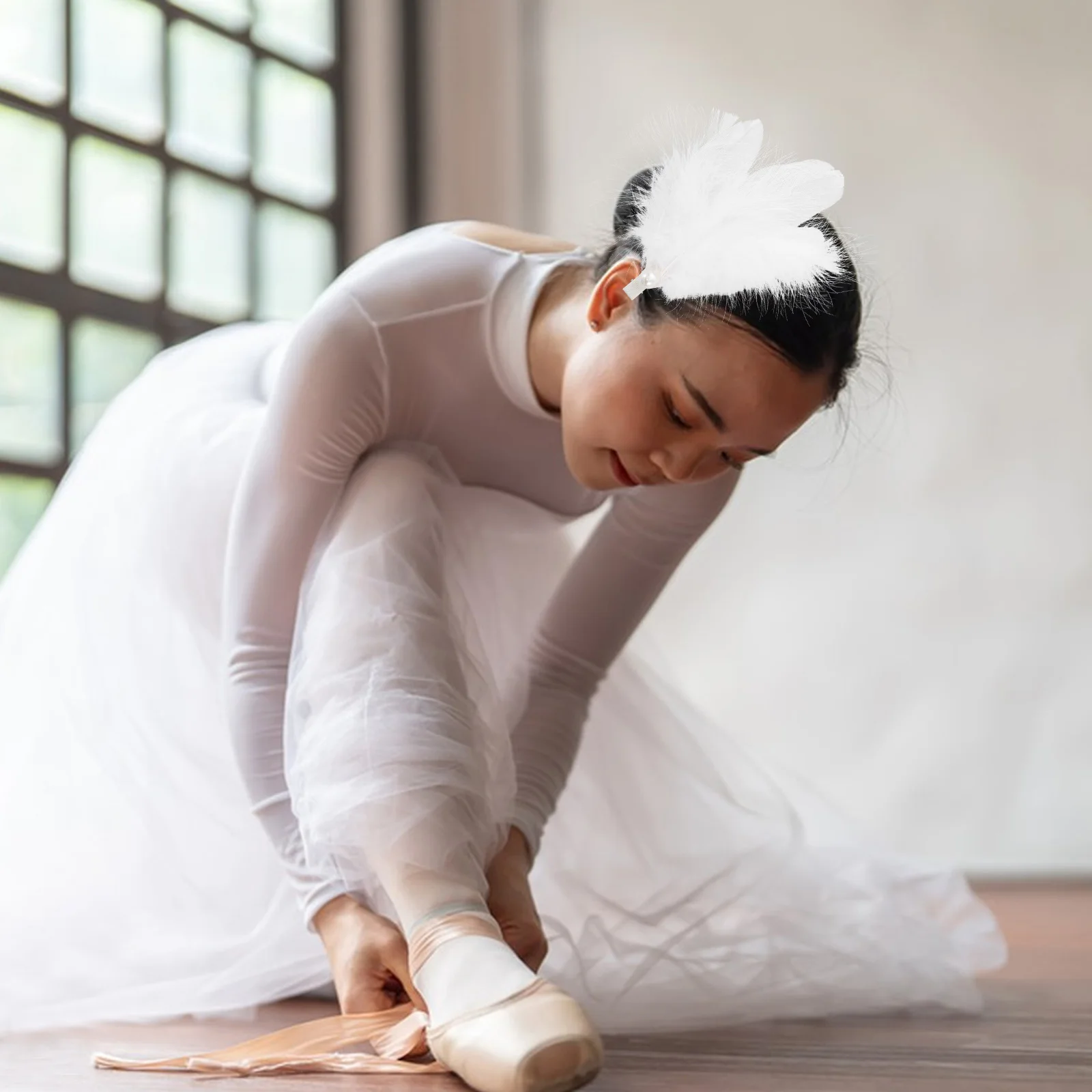 

1pcs Angel Wings Hair Clip Plumage Headpiece For Ballet Dance Party Wedding Bride Swan Accessory Lightweight Vintage Wing