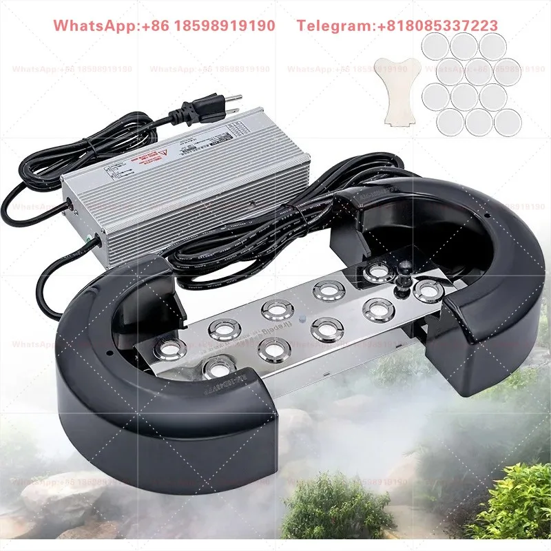 Multi-head Ultrasonic Fogging Device 2 4 6 8 10 12 Heads Atomizer Industrial Mist Maker Humidifier