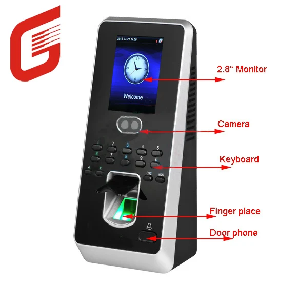 MultiBio800 Multi-biometric Face Fingerprint Access Control Time Attendance