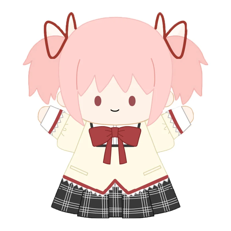 진짜 마법소녀 마도카 마기카 애니메이션 손가락 인형 귀여운 부드러운 플러시 장난감 인형 수집용 장식 생일 선물