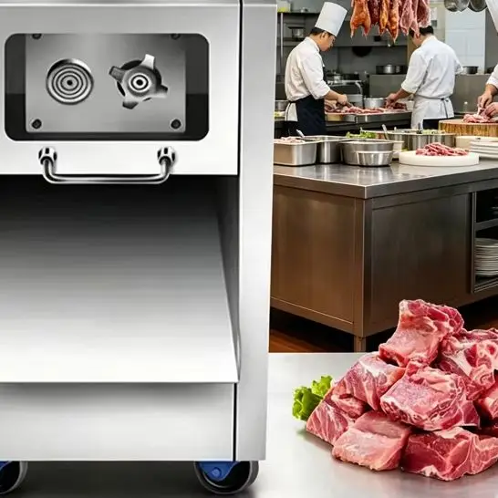 Commercial Fully Automatic Electric Meat Cutter Machine for Chicken Fillet Breast Fresh Meat Slicer for Kitchen Restaurant