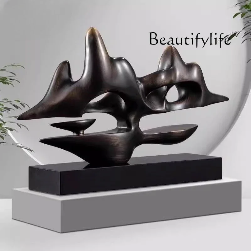 

Коммерческий орнамент, светлый, роскошный, элитный, полностью медный, горный верх, для дома, гостиной, ТВ-шкафа, украшение для входа и офиса