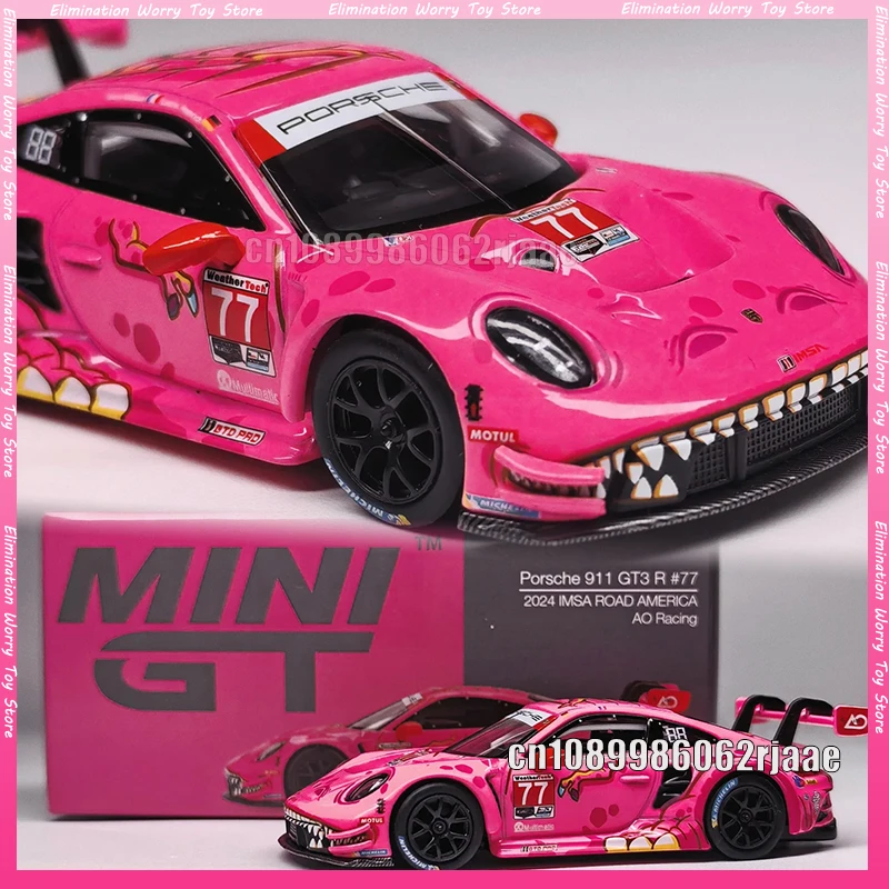 

В наличии: Коллекционная модель автомобиля Porsche 911 GT3 R 77 MINIGT 1052 1:64 Rexy Roxy из сплава, литая под давлением. Отправка немедленно. Подарки, игрушки.
