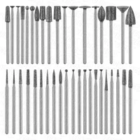 Fresas de diamante HP de baja velocidad, juego de fresas rotativas, pulidor de laboratorio Dental, vástago de 2,35mm, pulidor de pieza de baja velocidad, 10 Uds.