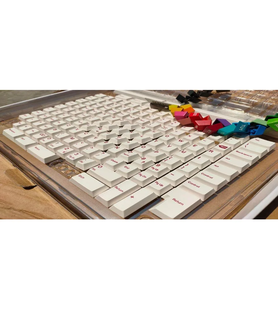 Custom mechanical keyboard set for DIY keycaps complete set of original high-sublimation Minimall minimalist red