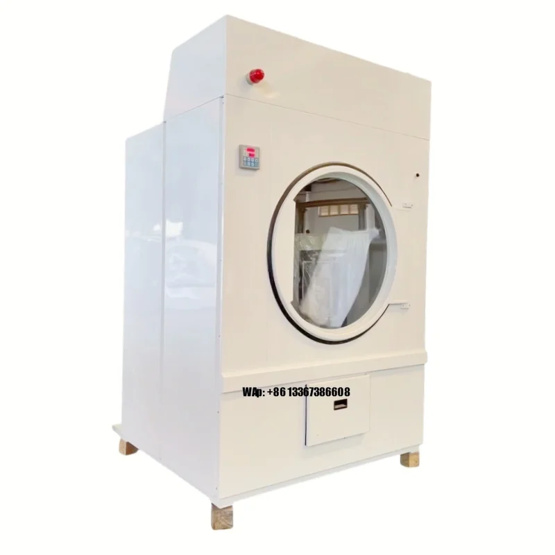 High Performance Fully-Automatic Industrial Rotary Dryer Machine Commercial Stainless Steel Housing for Hotel and Laundry