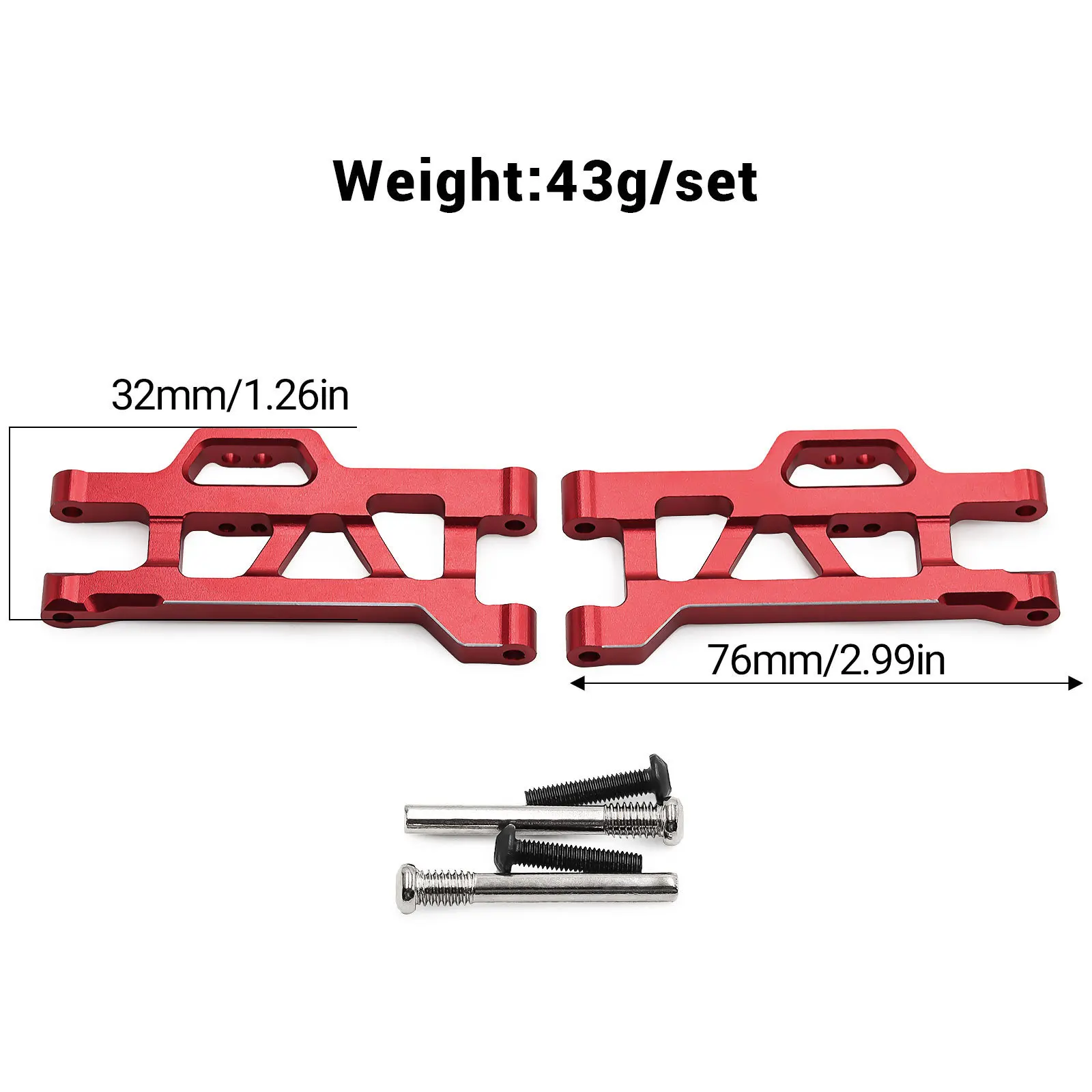 Brazo inferior superior delantero de Metal para TRAXXAS Mini Maxx Monster Truck RC, piezas de mejora de coche, accesorios