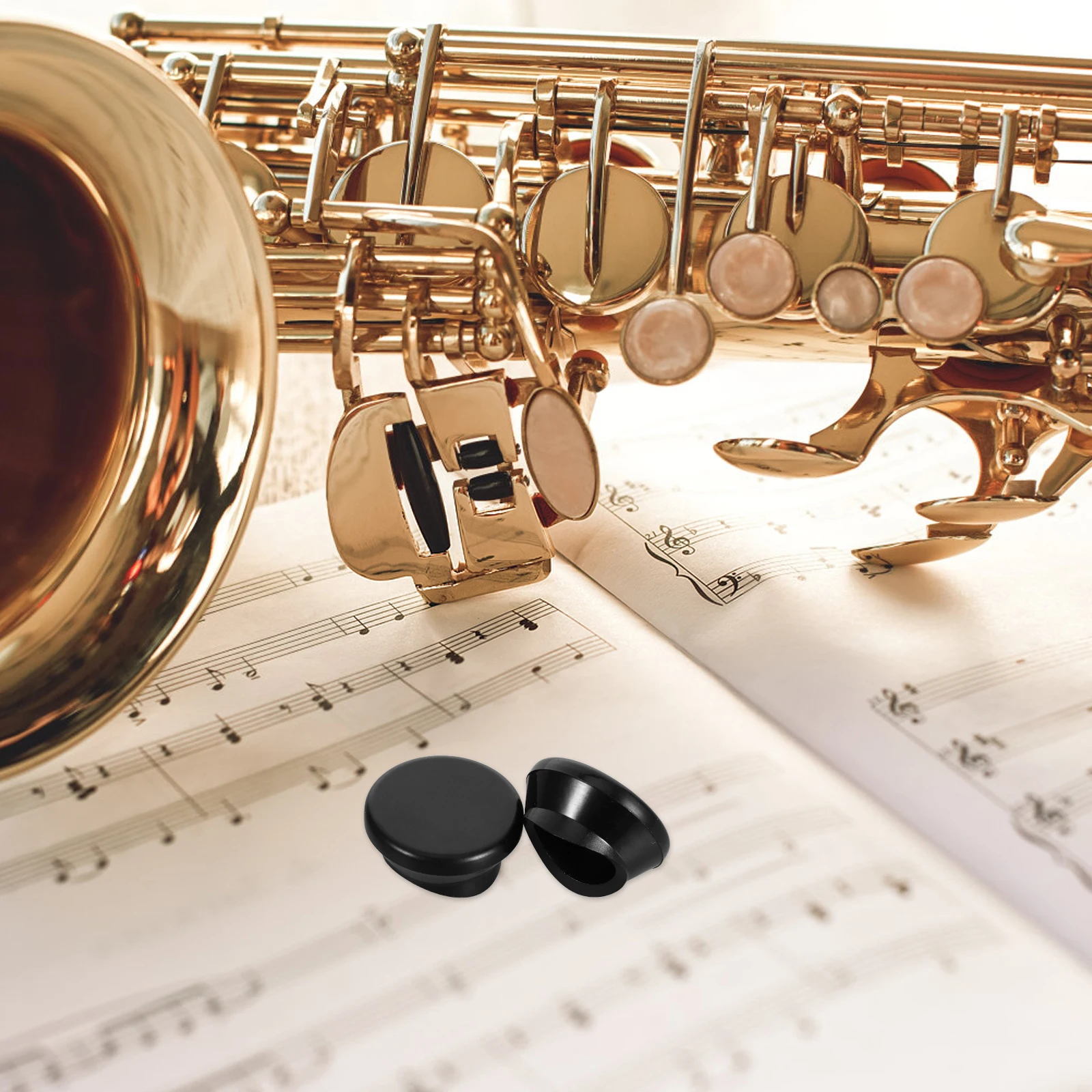 

2pcs Saxophone Thumb Rest Cushion Sleeve Sax Silicone Finger Protector Cover For Instruments Accessories Rubber Thumb Pad Small