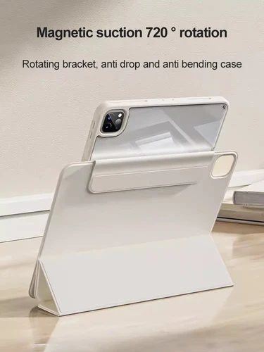 Imagen 2 del producto 720 °   Funda giratoria para tableta para iPad Pro 13 M4, Funda para M2 Air 11 M3 A16, carcasa dividida magnética para Air 5 9th Mini 7 A17 Pro
