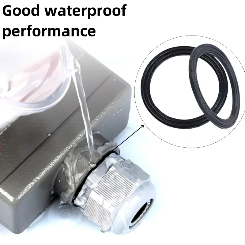 Cable Gland Ring Pg7-pg48 Black Plastic Nylon Seal Washers Gasket Flat Sealing Ring For Cable Waterproof Joint