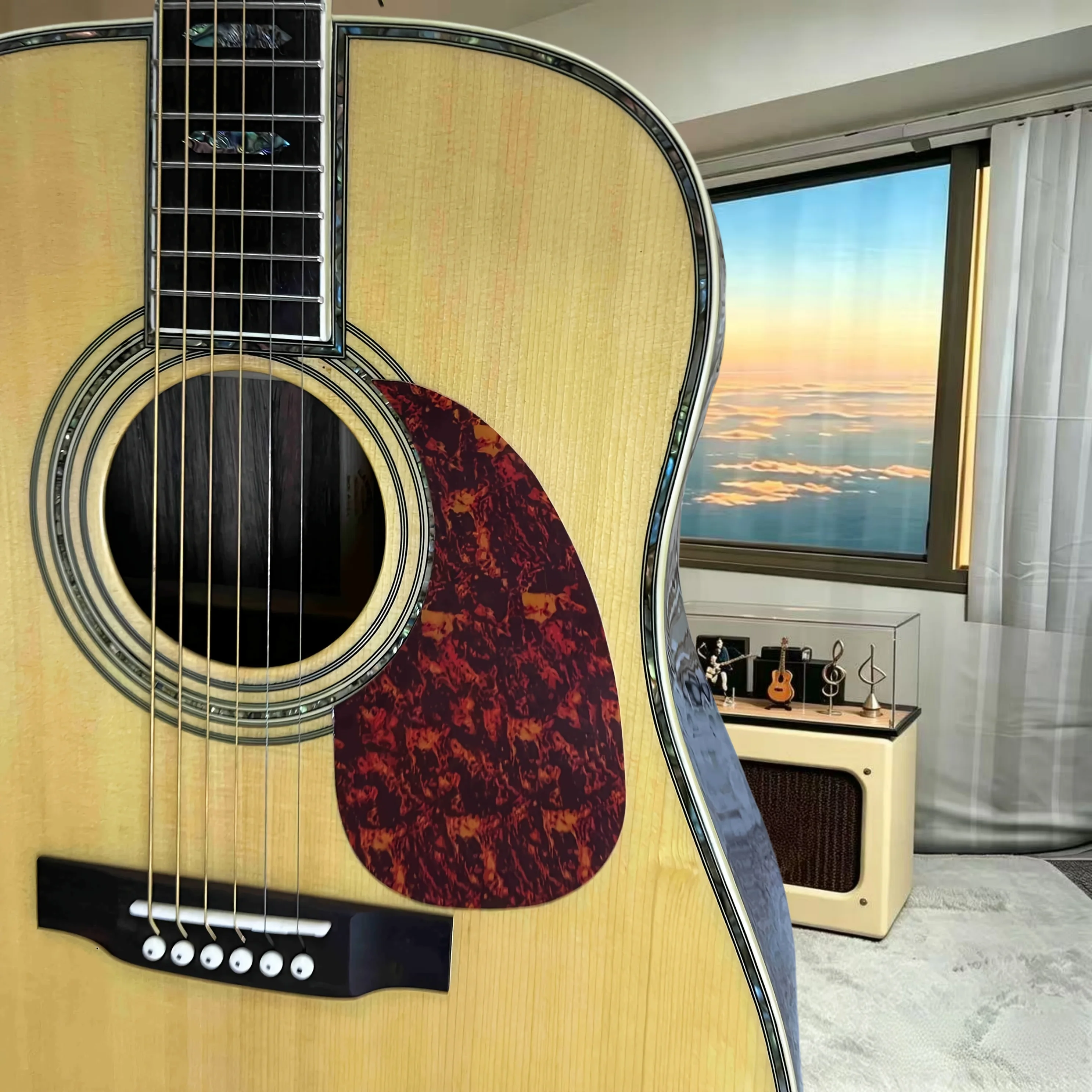 D45 Natural Dreadnought Acoustic Guitar Spruce & Mahogany Body Exquisite Binding Stage‑Performance Recording Instrument Beginner