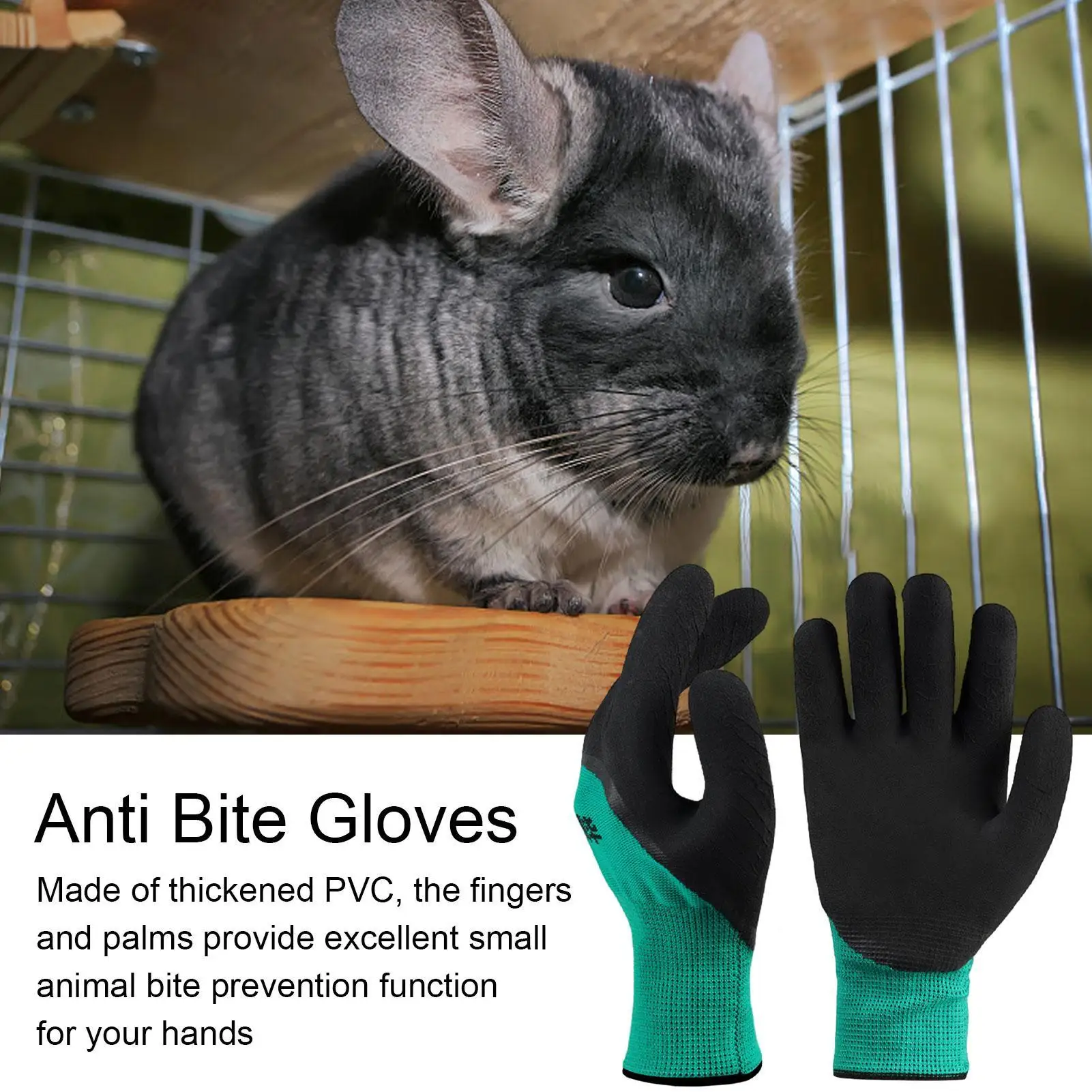 Guantes para mascotas resistentes a mordeduras, guantes de protección de manos gruesos antiarañazos, gato, perro, ardillas, hámsteres, pájaros, asistente de entrenamiento para mascotas