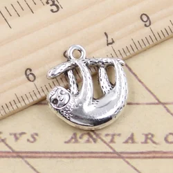 10pcs Charms Animal Bear Koala Folivora Sloth 20x19mm Tibetan Silver Color Pendants Antique Jewelry Making DIY Handmade Craft