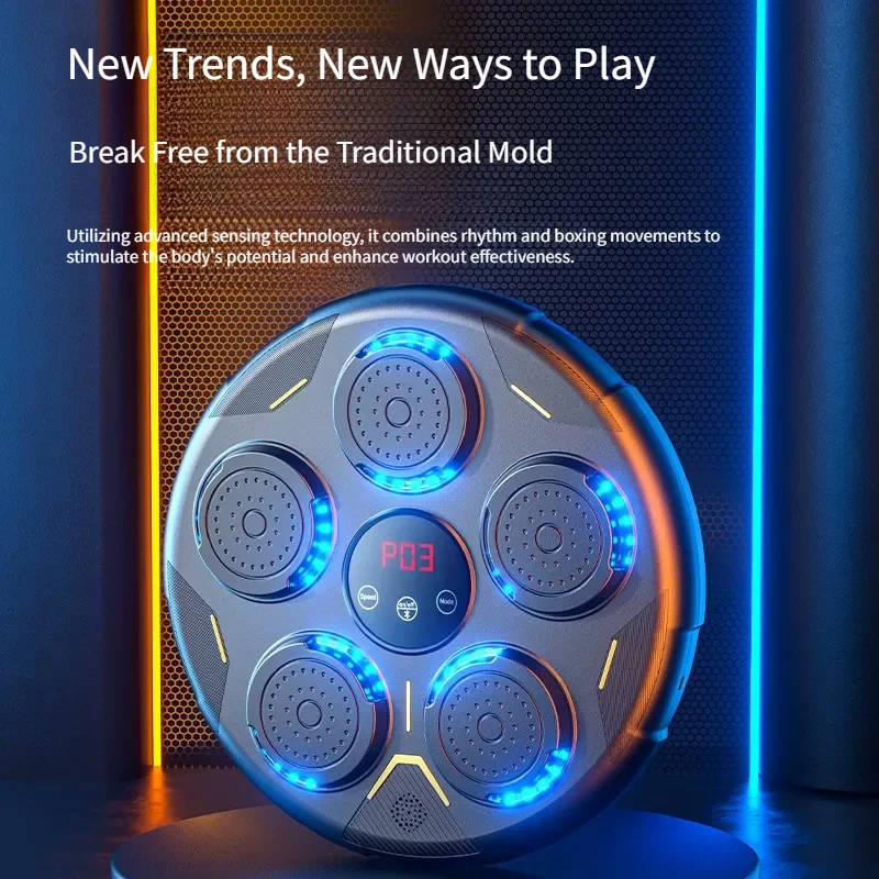 Деревянный манекен с логотипом, умная музыка, Bluetooth, тренажер для бокса, реакции - домашний фитнес для детской ударной практики