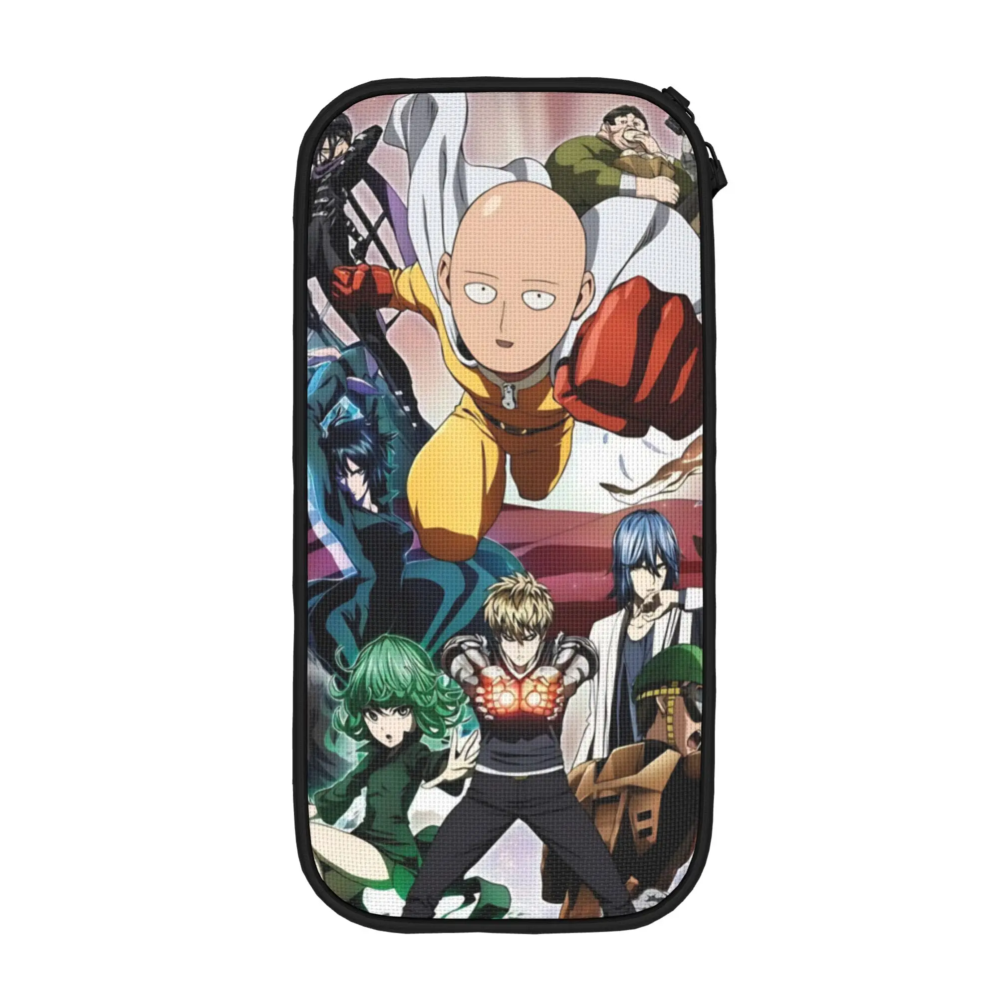 New Anime One-Punchs-Man Pencil Case  Pencil Box for Student Large Storage Pencil Bags Students School Zipper Stationery