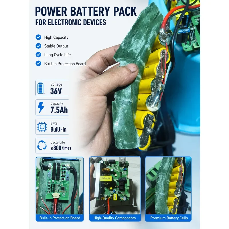 for Guangzhou JT-EPS110 Electric Loose Gate Device Battery Pack 18650 14.8V 4Ah Lithium Battery Pack