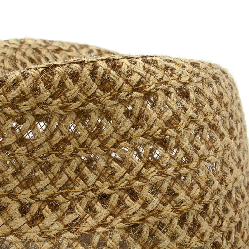 Summer Sun Linen Hats for Middle-aged and Elderly Men and Women Travel To The Seaside Beach Leisure Joker Jazz Straw Hats.