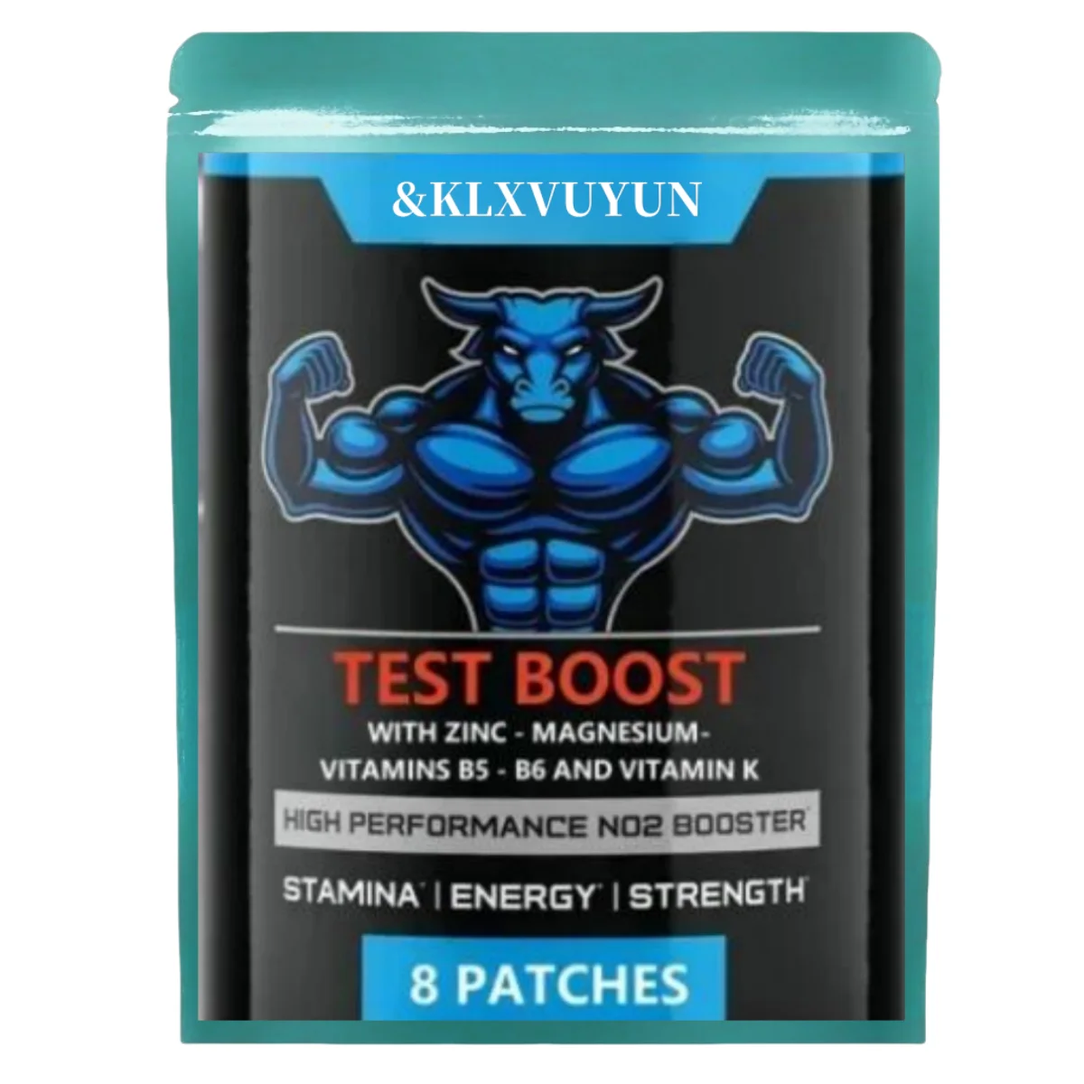 Booster Transdermal Patches For Men - Test Booster For Stamina, Endurance & Strength 32 Patches Two Months Supply