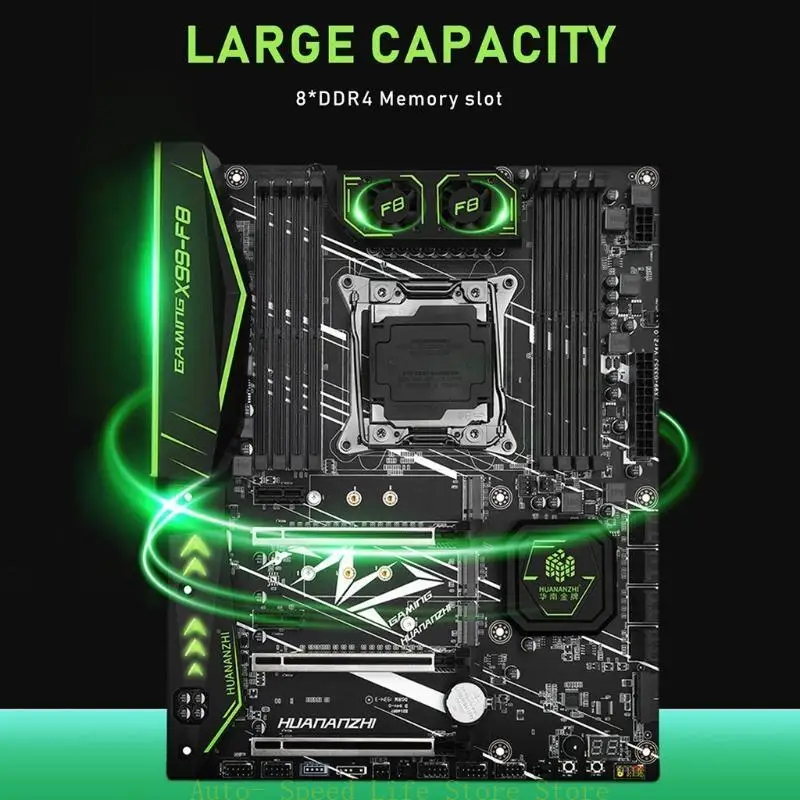 

02DA X99 F8D для Motherboard LGA 2011-3 NVME для поддержки слотов M.2 4 Канал DDR4 память для ECC Xeon 267
