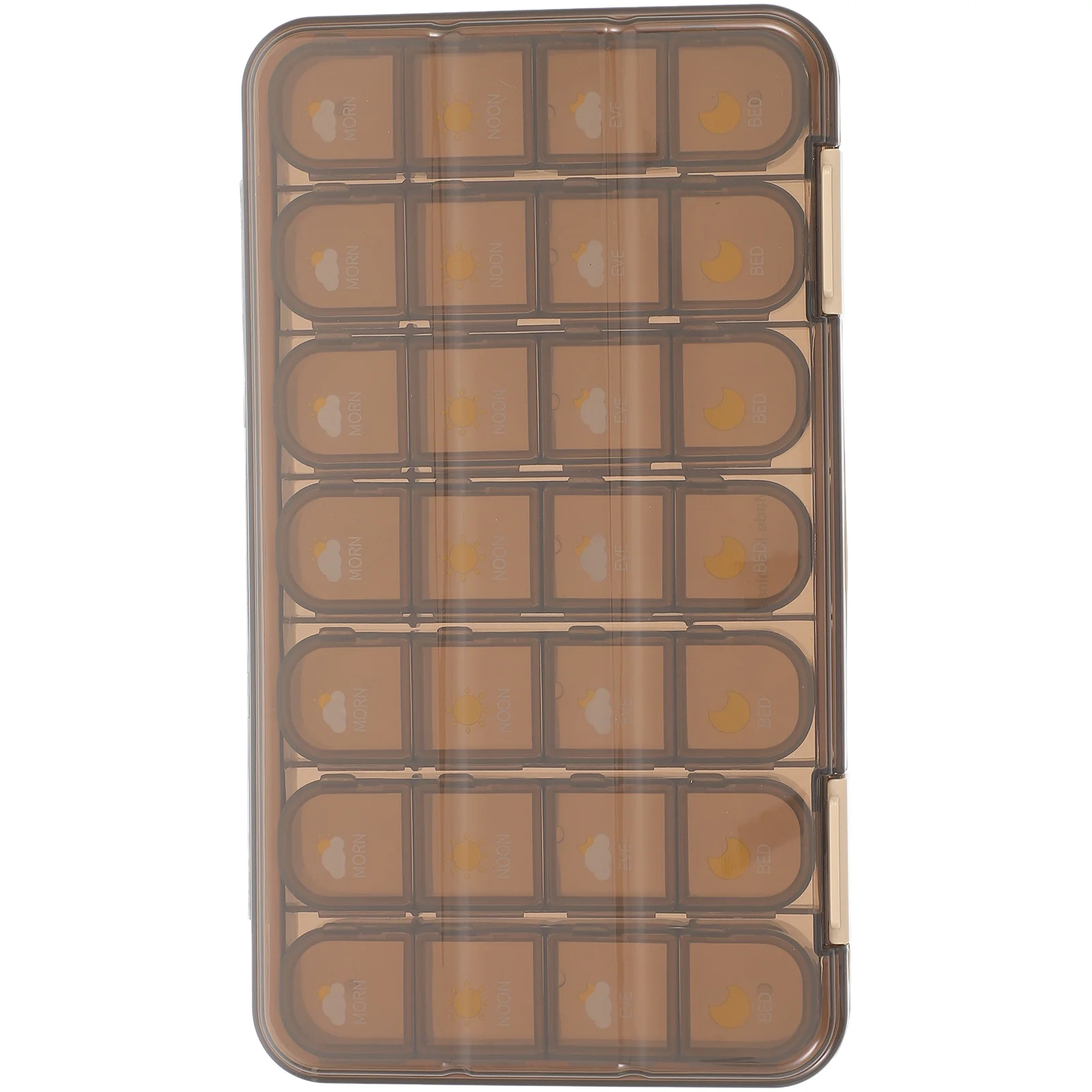 

Medicine Dispenser Small Portable Leakproof Daily Organizer Travel Case For Pills Capsules Storage Compact Holder