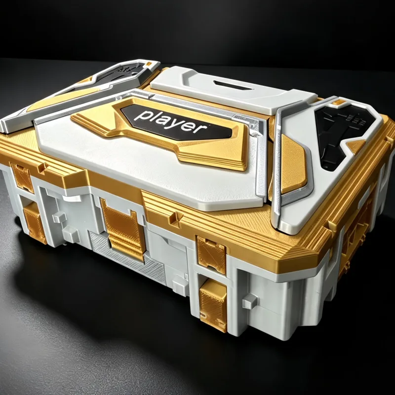 Game Deltas Forces Elimination Box Matrix, Storage Case 3D Printed Weaponed Box Model, Toy Prop Display Stand Collectible Gift