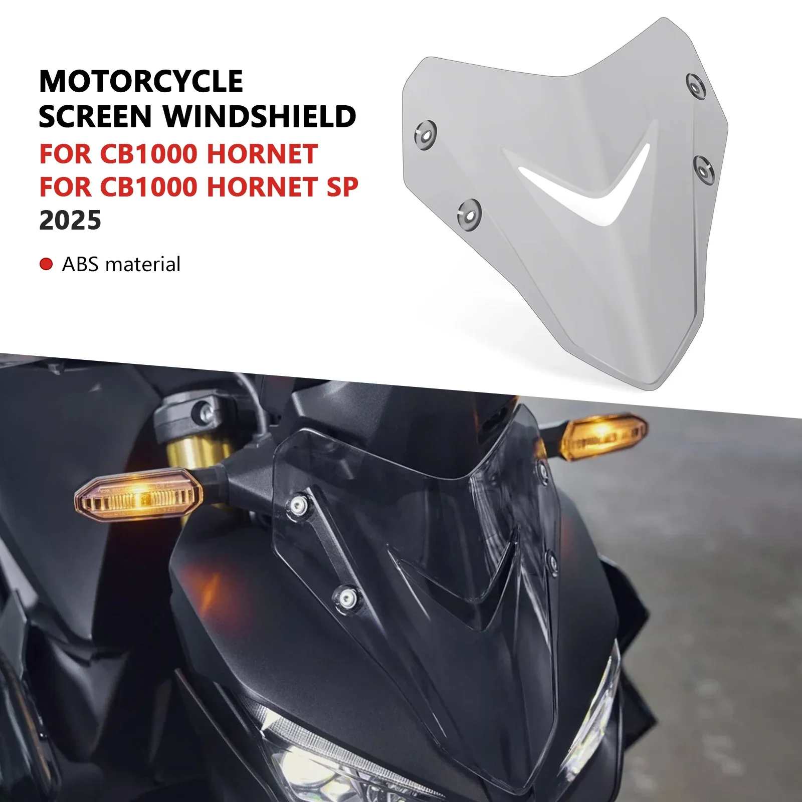 

For CB1000 Hornet sp CB1000Hornet 2025 New accessories Windshield Motorcycle windshield Protective cover deflector Front fairing