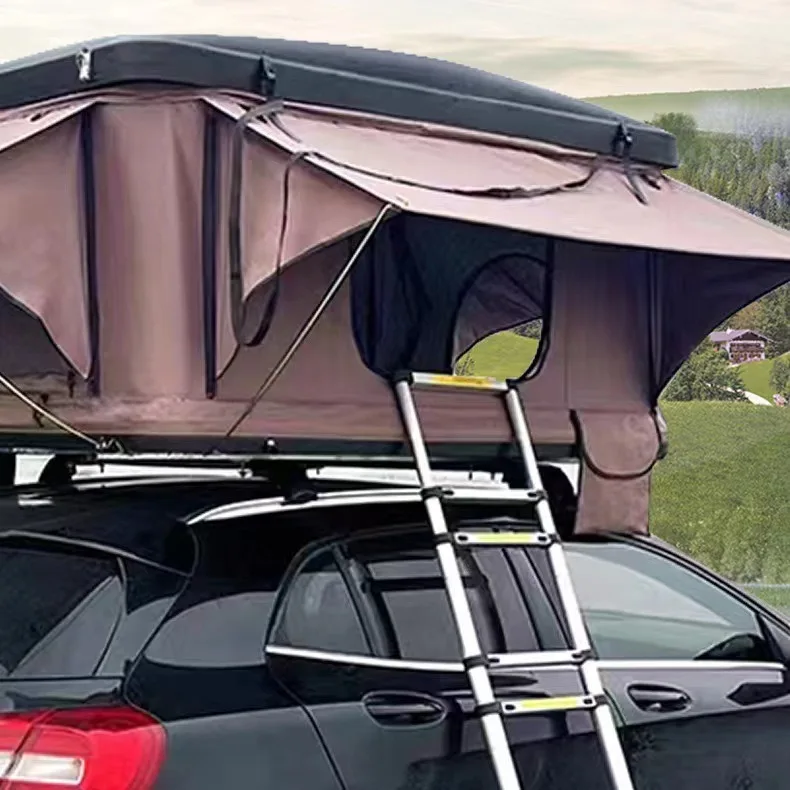 Rooftop tent, fully automatic RV, camping for two, no need to build, SUV aluminum alloy off-road