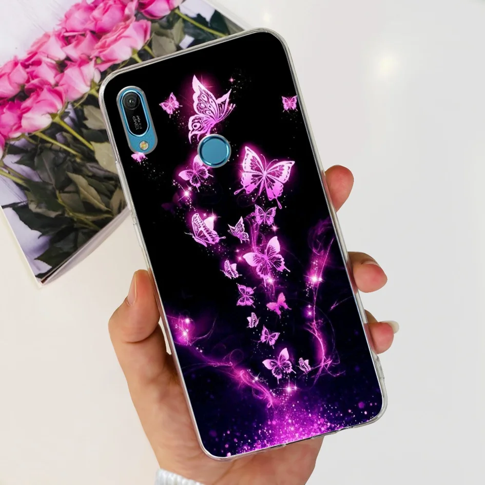For Huawei Y6 2019 Case Y6 Pro 2019 Back Cover Popular Butterfly Astronaut Soft Silicone Phone Case For Huawei Y6s Y 6 2019 Capa