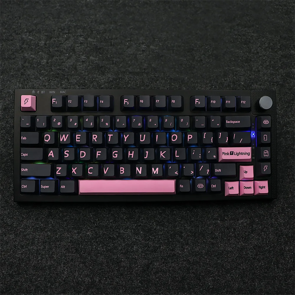 

158 Keys English GMK Pink Lightning Keycaps Set Cherry Profile PBT Dye Sublimation Keycap For MX Switch Mechanical Keyboard