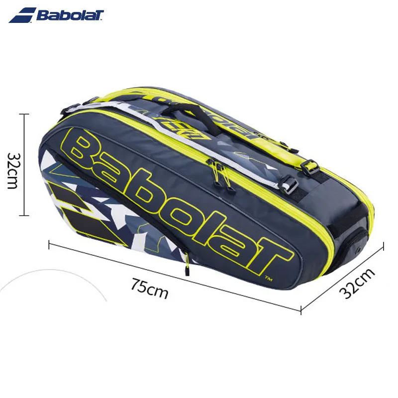 La più recente borsa da Tennis BABOLAT 2023 Yellow 6R 12R zaino da Tennis Unisex per adulti zaino da Tennis originale Babolat scarpe scomparto borse borsa