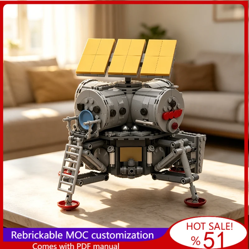 1040 PCS MOC Customize Space Battle Series Laboratory-Factory Module Model DIY Assembly Education Originality Kid Toys Xmas Gift
