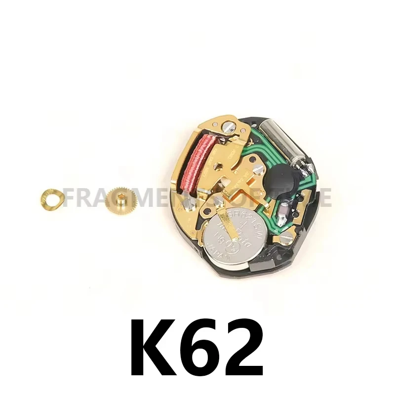 Movimiento K62 sin agarre, movimiento de cuarzo K62, piezas de repuesto de movimiento de reloj, movimiento nuevo importado suizo ﻿