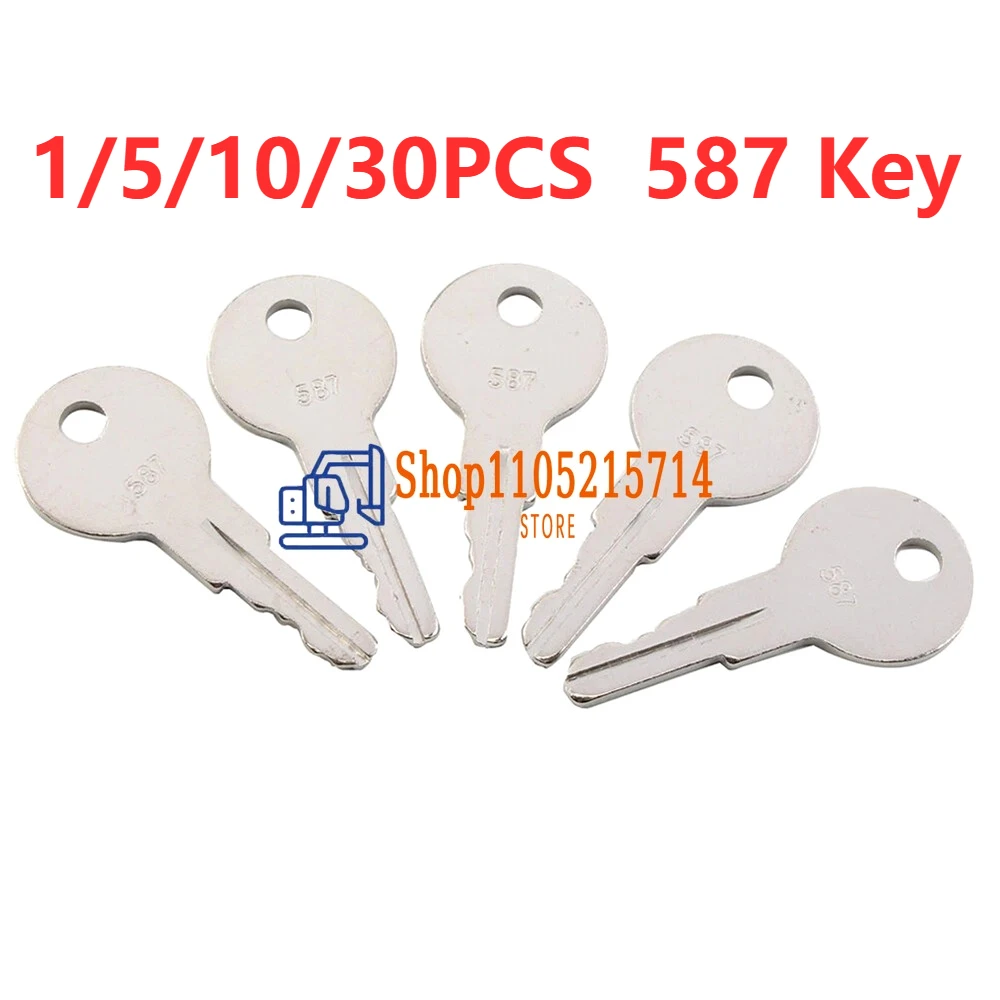 

1/5/10/30/50 шт. ключ стартера зажигания 587 ELI80-0106 для тяжелого строительного оборудования JLG 7012587 587 ключ