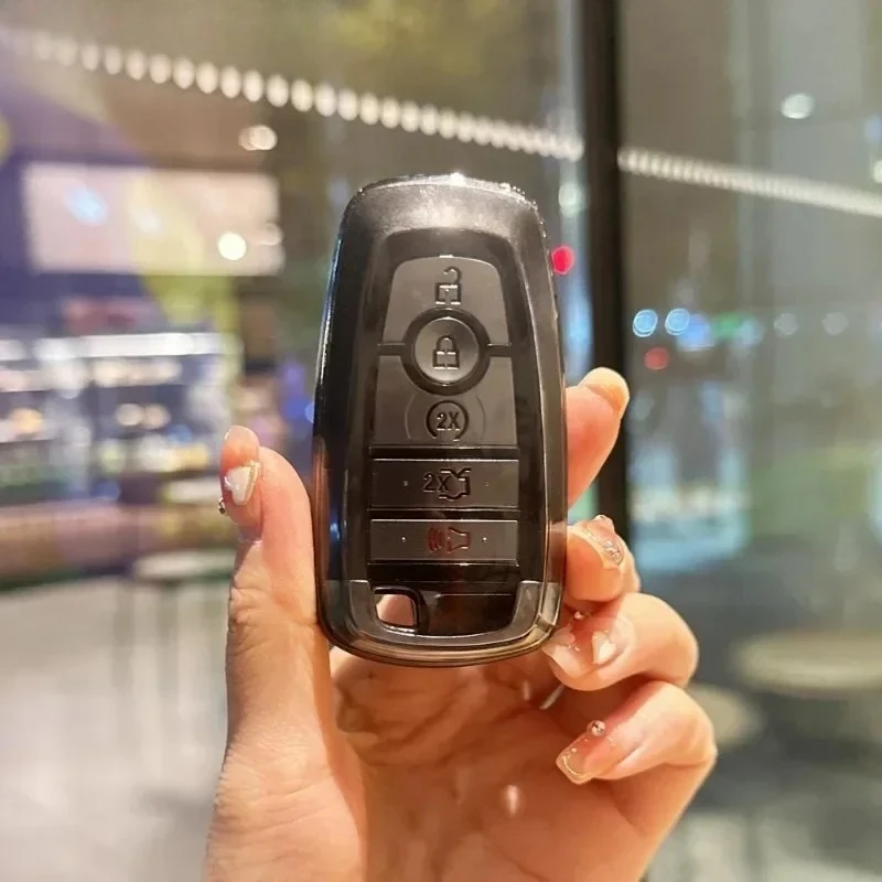 غطاء حافظة مفاتيح السيارة الجديد لسيارة فورد فيوجن موستانج اكسبلورر F150 F250 F350 EcoSport Edge S-MAX رينجر لينكولن مونديو ملحقات