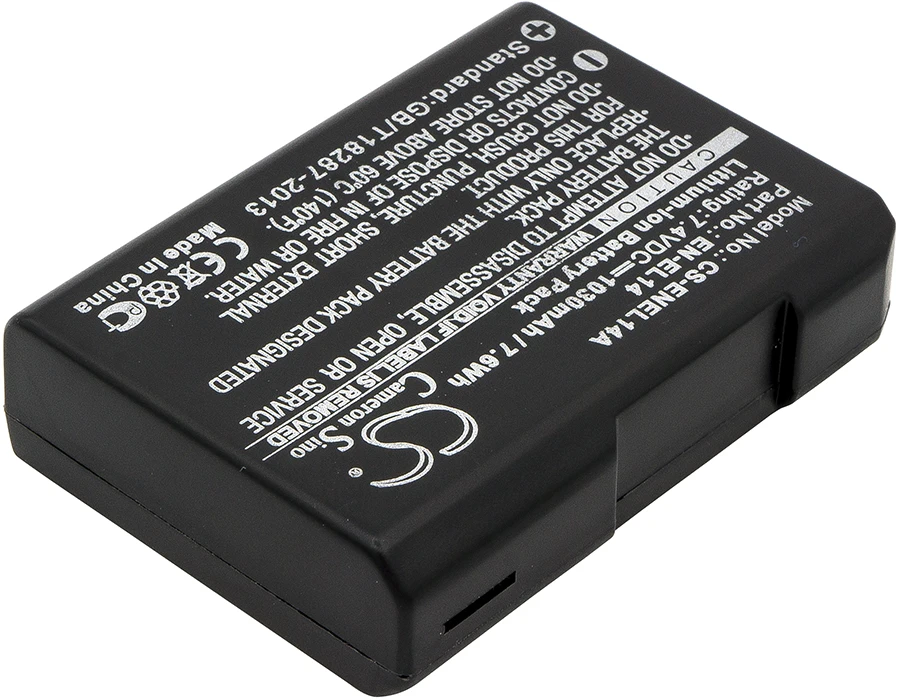 Battery for NiKon Coolpix P7000,Coolpix P7100,Coolpix P7700,Coolpix P7800,D3100,D3100 DSLR (900mAh / 1000mAh / 1030mAh) 7.4V