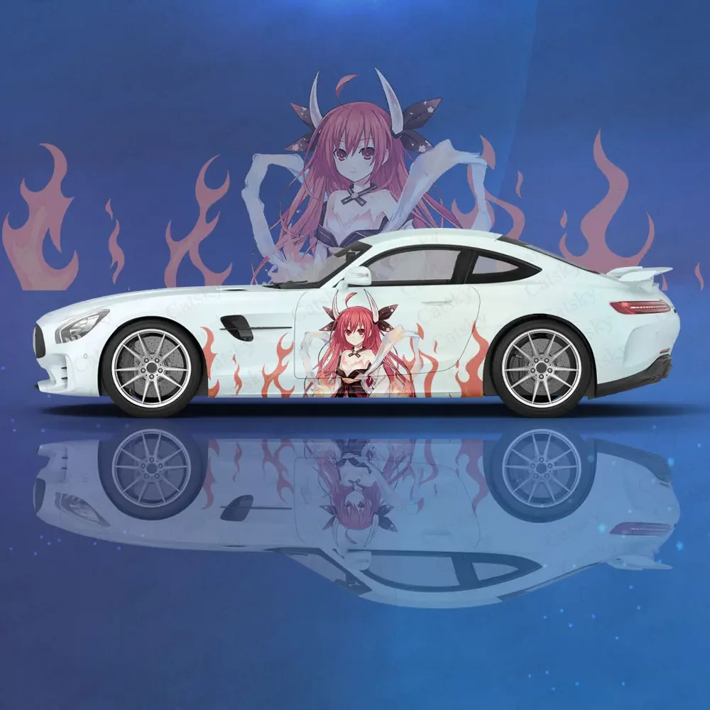 DATE A LIVE Kotori Itsuka Truck Car Sticker Decal Hood Door Body Side Universal Size New Car Sticker Decoration Auto Accessories