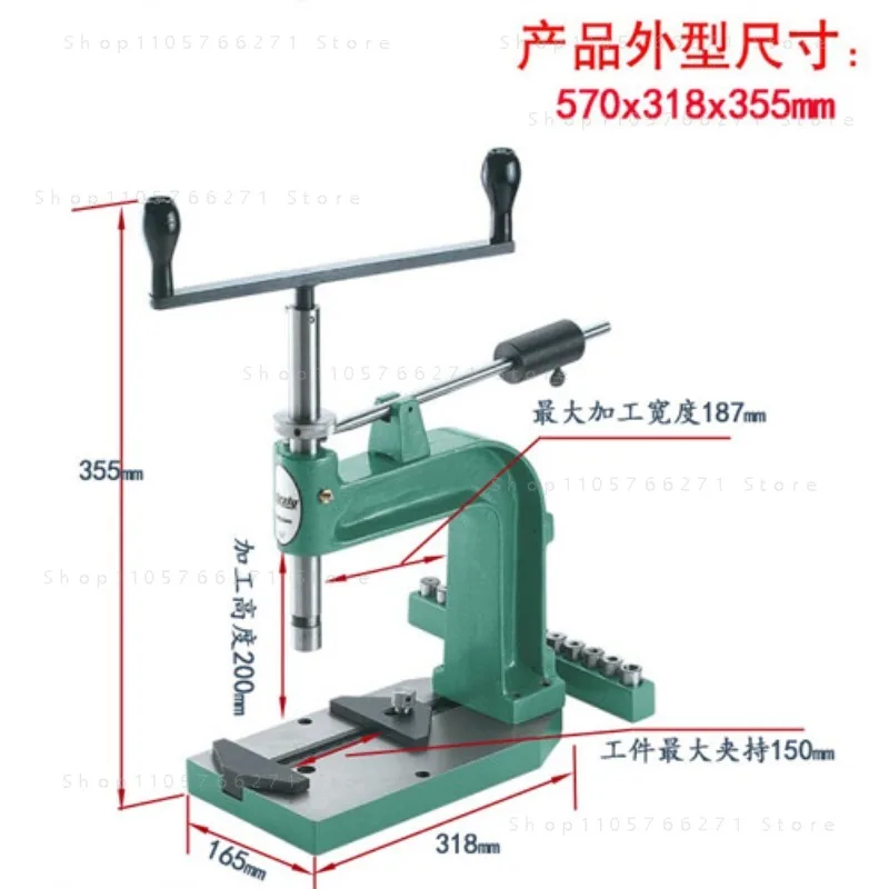 Manual Tapping Machine Hand-Cranked Desktop Tapping Machine Small Tapping Tool DIY Manual Tool Thread Making Machine
