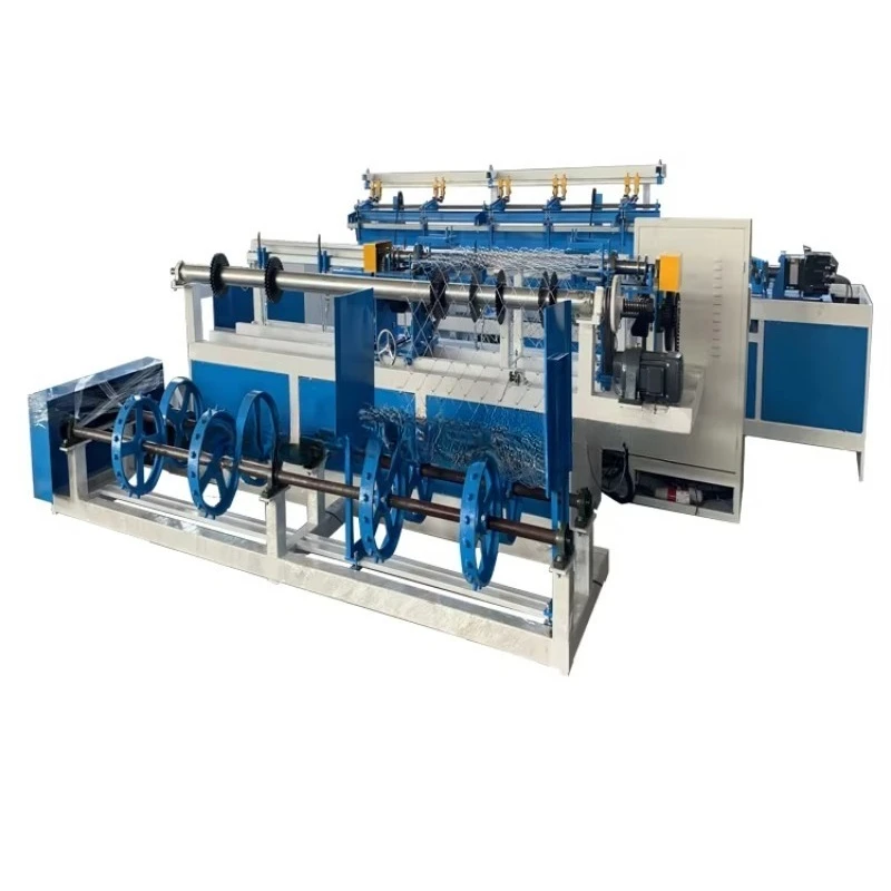 Customized 2024 High Quality Automatic Chain Link Fence Mesh Machine Single Wire Remote Control New Condition Core Motor PLC Ret
