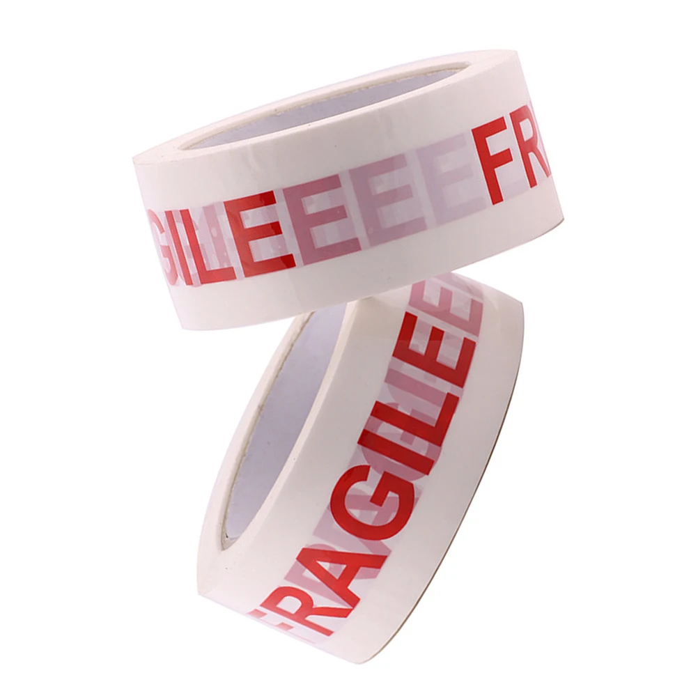 

Heavy Duty Warning Tape Fragile Adhesive Clear Packing Sealing Box Tape Roll Water Resistant Multi Purpose Home