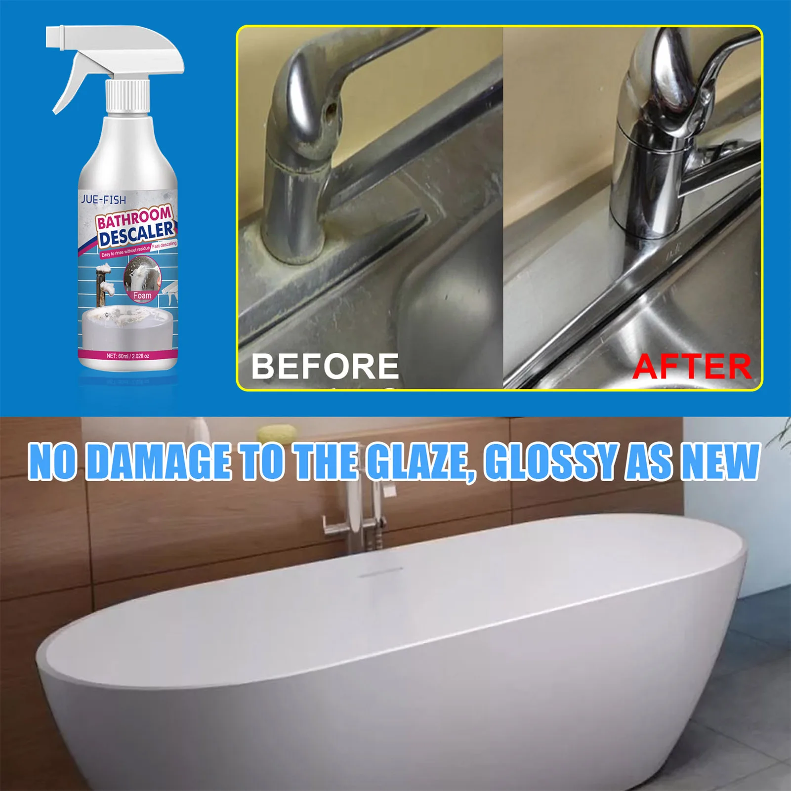 Kitchen Grease Cleaner Spay Quick Disinfect Bathroom Surfaces Suitable for Aluminum Stainless Steel