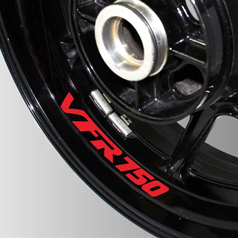 Wheel Reflective Decalques Decoração, Motocicleta Styling Stripes, Pneu Aro Weterproof Sinal Adesivos para Honda VFR750, Vfr750