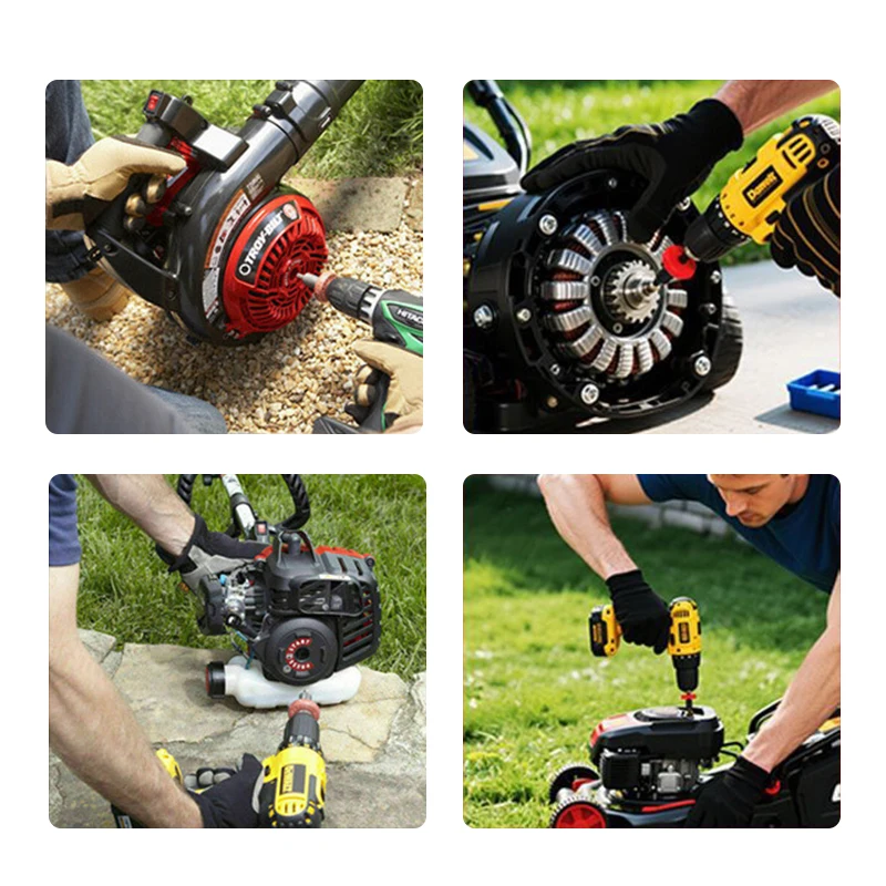 Motor Starter Mower e Diesel Starter Adapter, Jump Start, Broca, Plug Button, Motor Elétrico