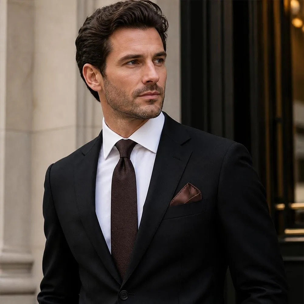 Solid Color Men's Pocket Square Square Shape Satin Business Suit Scarf Foldable Waterproof Breast Pocket Handkerchief