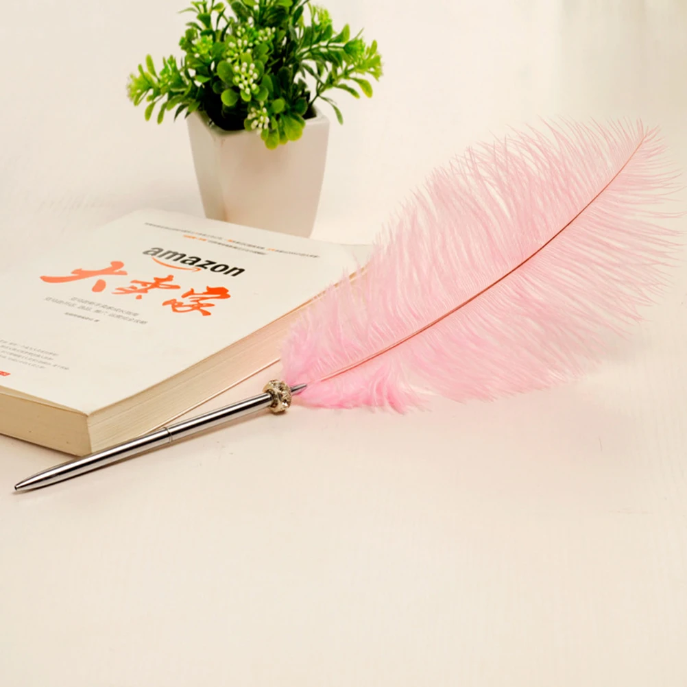 

Colored Metal Ballpoint Multicolored Retractable Design Creative for Wedding Office Home Premium Ostrich Wool Smooth