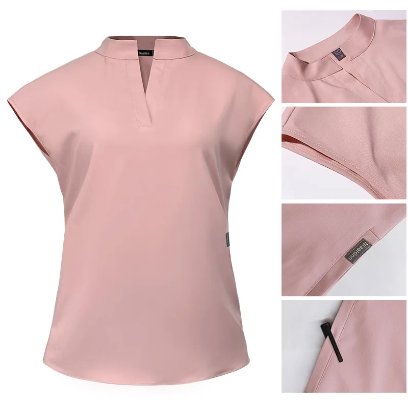 

Doctor Skin Management Beauty Salon Nurse Surgeon Stand Collar Comfortable Scrub Suit Surgical Gown